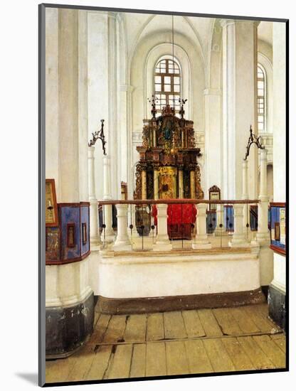 Interior of the Brody Synagogue-Isidor Kaufmann-Mounted Art Print