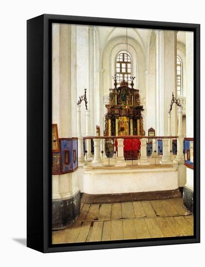 Interior of the Brody Synagogue-Isidor Kaufmann-Framed Stretched Canvas