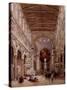 Interior of the Cathedral, Messina, 1839 (Pencil & W/C on Wove Paper)-William Leighton Leitch-Stretched Canvas