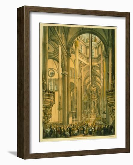 Interior of the Cathedral of Mexico-null-Framed Giclee Print