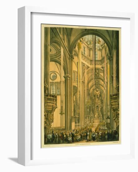 Interior of the Cathedral of Mexico-null-Framed Giclee Print