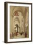 Interior of the Cathedral of Sens-Jean-Baptiste-Camille Corot-Framed Giclee Print