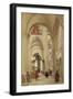 Interior of the Cathedral of Sens-Jean-Baptiste-Camille Corot-Framed Giclee Print