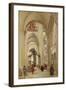 Interior of the Cathedral of Sens-Jean-Baptiste-Camille Corot-Framed Giclee Print