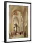 Interior of the Cathedral of Sens-Jean-Baptiste-Camille Corot-Framed Giclee Print