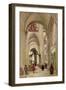 Interior of the Cathedral of St. Etienne, Sens, c.1874-Jean-Baptiste-Camille Corot-Framed Giclee Print