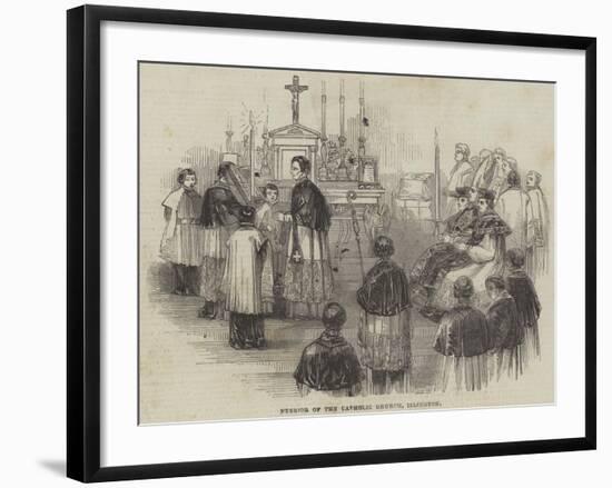 Interior of the Catholic Church, Islington-null-Framed Giclee Print