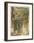 Interior of the Cave Temple of Indra Subba at Ellora-Captain Robert M. Grindlay-Framed Giclee Print
