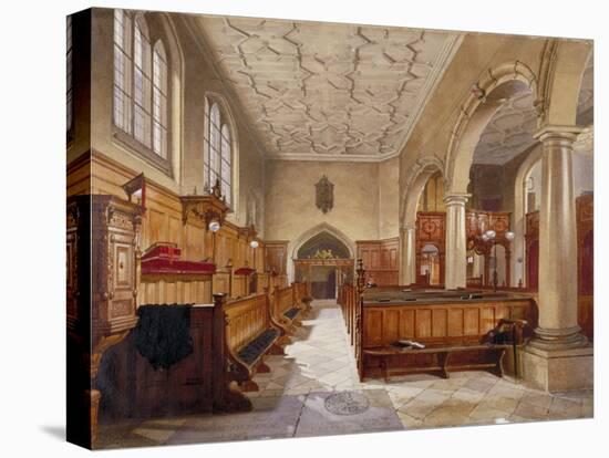 Interior of the chapel in Charterhouse, London, 1885-John Crowther-Stretched Canvas