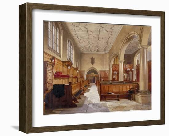 Interior of the chapel in Charterhouse, London, 1885-John Crowther-Framed Giclee Print