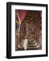 Interior of the Christian Church of Ura Kedane Meheriet, Zege Peninsula, Lake Tana, Ethiopia-Bruno Barbier-Framed Photographic Print