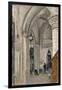 Interior of the Church at Mantes-Jean-Baptiste-Camille Corot-Framed Giclee Print