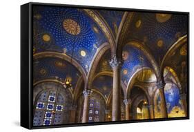 Interior of the Church of All Nations in the Garden of Gethsamane-Jon Hicks-Framed Stretched Canvas