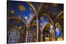 Interior of the Church of All Nations in the Garden of Gethsamane-Jon Hicks-Stretched Canvas