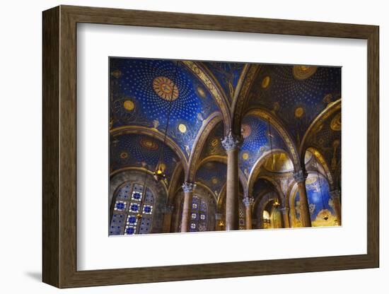 Interior of the Church of All Nations in the Garden of Gethsamane-Jon Hicks-Framed Photographic Print