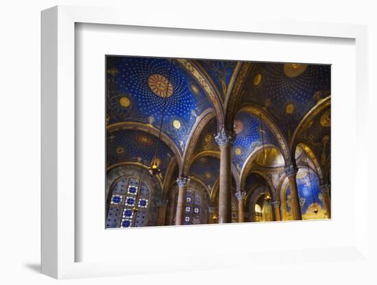 Interior of the Church of All Nations in the Garden of Gethsamane-Jon Hicks-Framed Photographic Print