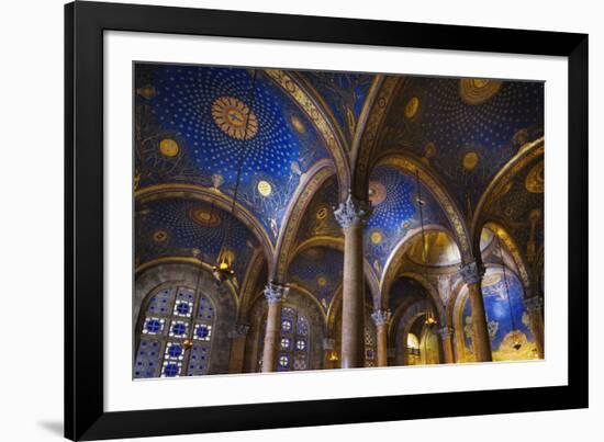 Interior of the Church of All Nations in the Garden of Gethsamane-Jon Hicks-Framed Photographic Print