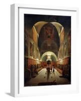 Interior of the Church of Capuchines in Rome, Late 18th or 19th Century-Francois-Marius Granet-Framed Giclee Print