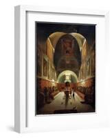 Interior of the Church of Capuchines in Rome, Late 18th or 19th Century-Francois-Marius Granet-Framed Giclee Print