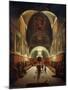 Interior of the Church of Capuchines in Rome, Late 18th or 19th Century-Francois-Marius Granet-Mounted Giclee Print