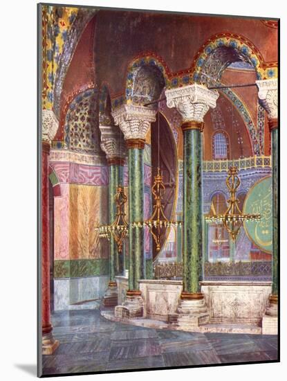 Interior of the Church of S. Sophia, Istanbul, Turkey, 1933-1934-null-Mounted Giclee Print