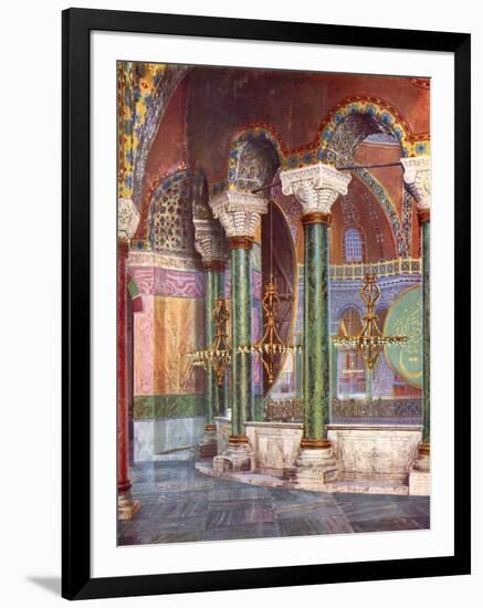Interior of the Church of S. Sophia, Istanbul, Turkey, 1933-1934-null-Framed Giclee Print
