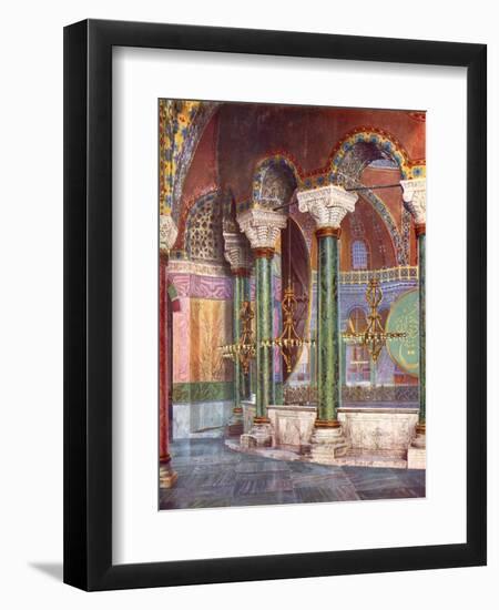 Interior of the Church of S. Sophia, Istanbul, Turkey, 1933-1934-null-Framed Premium Giclee Print