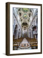 Interior of the Church of Saint Mary of Gesu (Chiesa Del Gesu) (Casa Professa)-Matthew Williams-Ellis-Framed Photographic Print