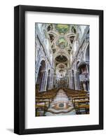 Interior of the Church of Saint Mary of Gesu (Chiesa Del Gesu) (Casa Professa)-Matthew Williams-Ellis-Framed Photographic Print