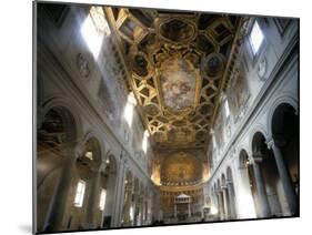 Interior of the Church of San Clemente, Rome, Lazio, Italy-Oliviero Olivieri-Mounted Photographic Print