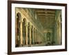 Interior of the Church of San Paolo Fuori Le Mura, Rome, 1750-Giovanni Paolo Pannini-Framed Giclee Print