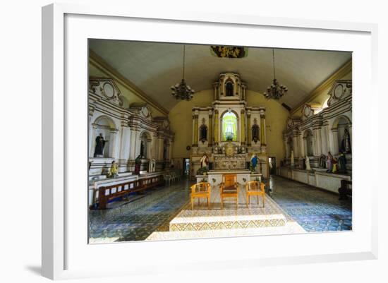 Interior of the Church of Santa Maria, Ilocos Norte, Northern Luzon, Philippines-Michael Runkel-Framed Photographic Print