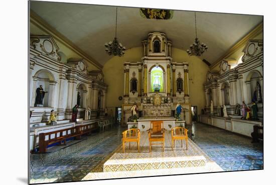 Interior of the Church of Santa Maria, Ilocos Norte, Northern Luzon, Philippines-Michael Runkel-Mounted Photographic Print