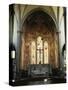 Interior of the Church of Santa Maria Novella, Florence, Italy-Peter Thompson-Stretched Canvas