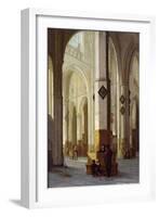 Interior of the Church of St. Bavo, Haarlem, C.1611-12 (Oil on Panel)-Hendrik Cornelisz van Vliet-Framed Giclee Print