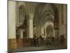 Interior of the Church of St Bavo in Haarlem-Job Adriaensz Berckheyde-Mounted Art Print