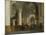 Interior of the Church of St Bavo in Haarlem-Job Adriaensz Berckheyde-Mounted Art Print