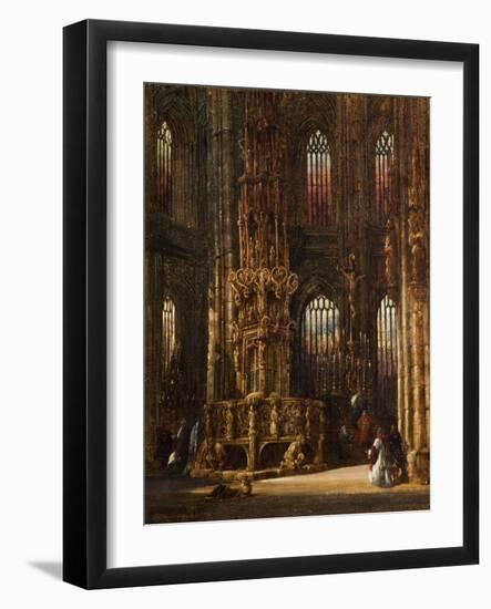 Interior of the Church of St. Lawrence, Nuremberg, C.1875-Henry Thomas Schafer-Framed Giclee Print