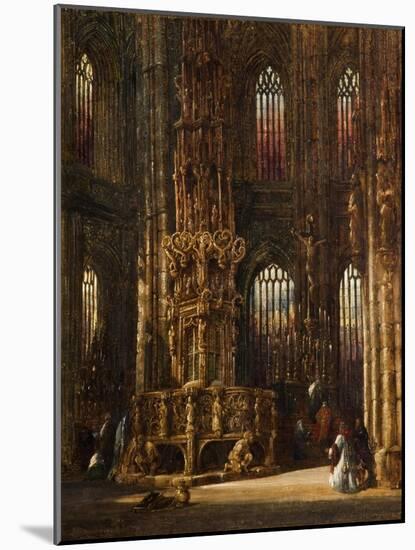 Interior of the Church of St. Lawrence, Nuremberg, C.1875-Henry Thomas Schafer-Mounted Giclee Print