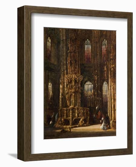 Interior of the Church of St. Lawrence, Nuremberg, C.1875-Henry Thomas Schafer-Framed Giclee Print