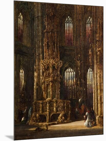 Interior of the Church of St. Lawrence, Nuremberg, C.1875-Henry Thomas Schafer-Mounted Giclee Print