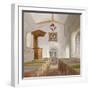 Interior of the Church of St Mary, Bedfont, Middlesex, 1805-null-Framed Giclee Print