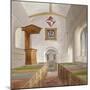 Interior of the Church of St Mary, Bedfont, Middlesex, 1805-null-Mounted Giclee Print