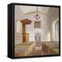 Interior of the Church of St Mary, Bedfont, Middlesex, 1805-null-Framed Stretched Canvas