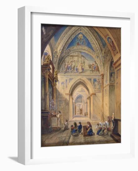 Interior of the Church of St Nicholas, Bari, Italy-null-Framed Giclee Print