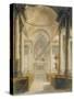 Interior of the Church of St Stephen Walbrook, City of London, 1810-Frederick Mackenzie-Stretched Canvas