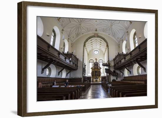 Interior of the Church of the Holy Trinity, Regensburg, Bavaria, Germany-Michael Runkel-Framed Photographic Print