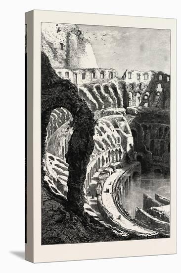 Interior of the Coliseum, Rome and its Environs, Italy, 19th Century-null-Stretched Canvas