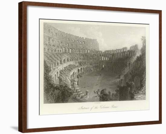 Interior of the Coliseum, Rome-null-Framed Giclee Print