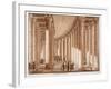 Interior of the Colonnade of St. Peter's Square, 1833-Agostino Tofanelli-Framed Giclee Print